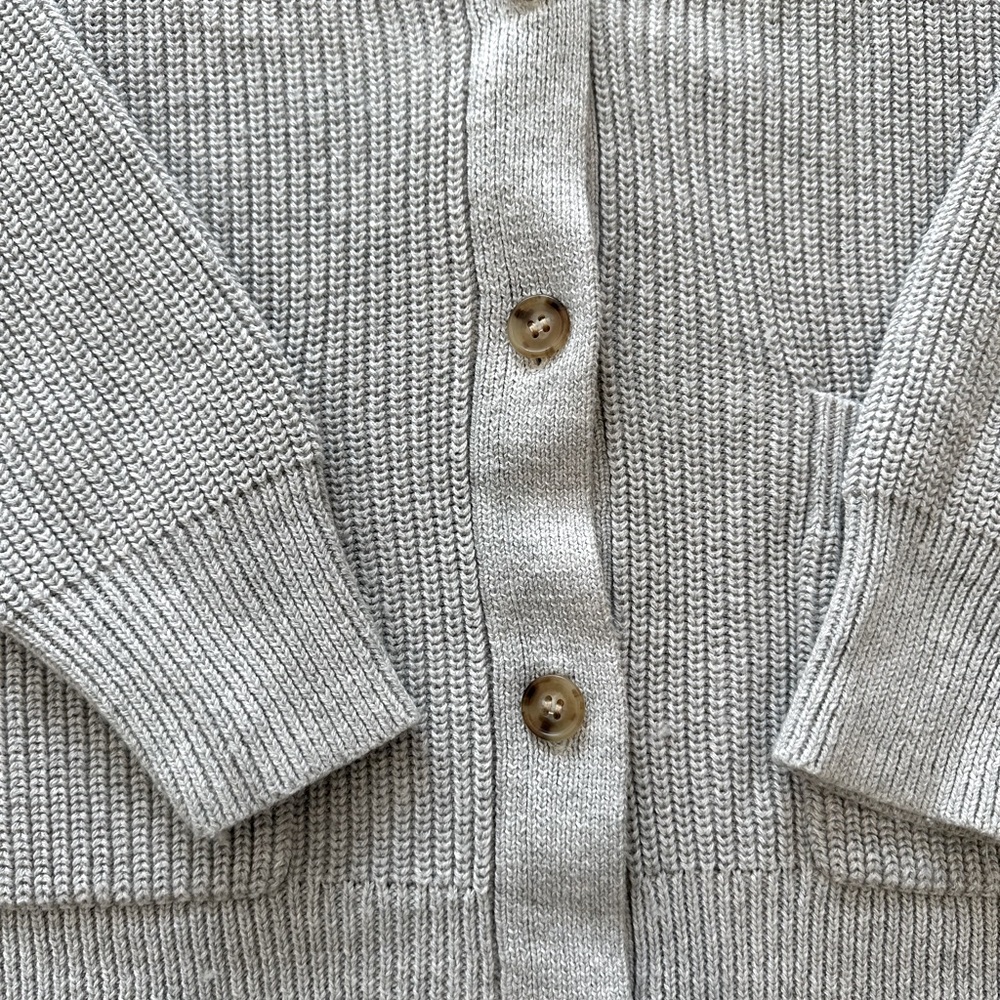 J. Crew V-neck cotton-blend cardigan sweater - Picture 5 of 9